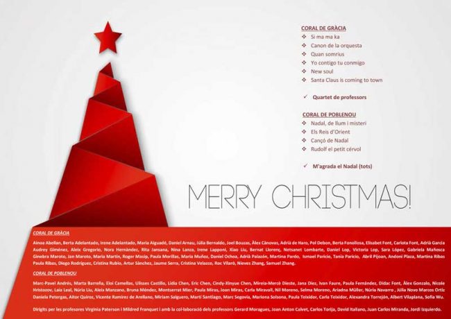 Concert nadal escola de musica gràcia i poblenou